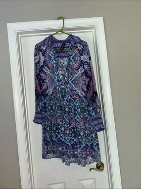 Gallery Couture 1/2 button shirt dress